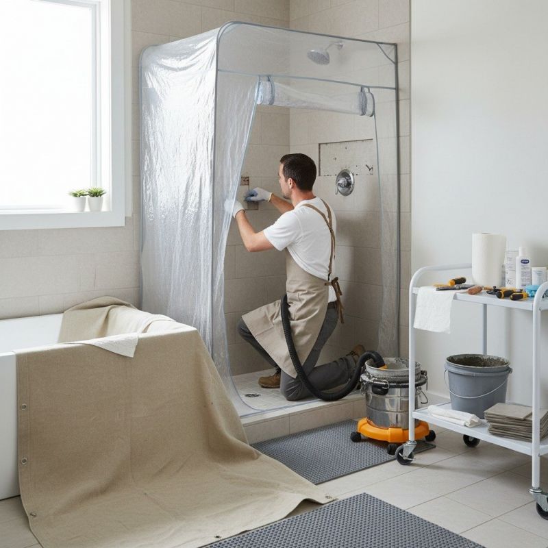 Local Shower Base Repair pros at work